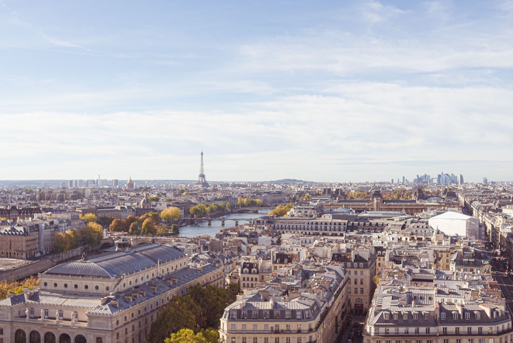 aerial photograph of city