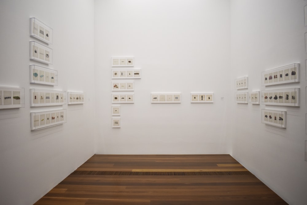 white wall full of electric sockets