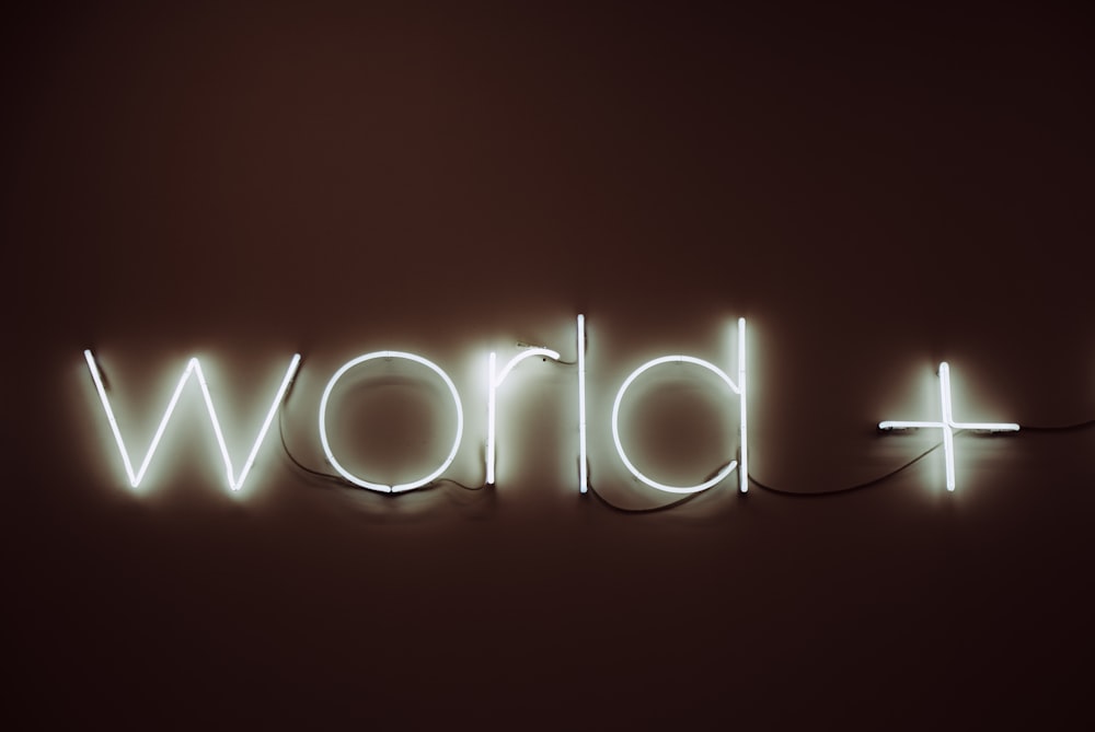World + logo