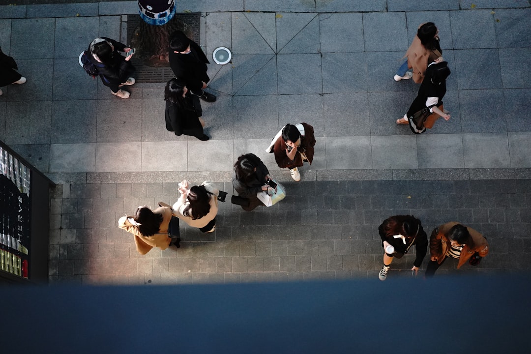 people walking on street