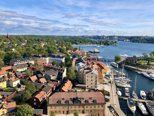City aerial scnery — Stockholm, Sweden