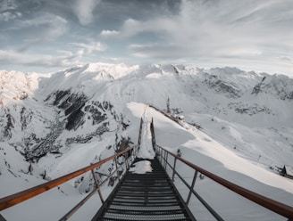 black and brown stairs