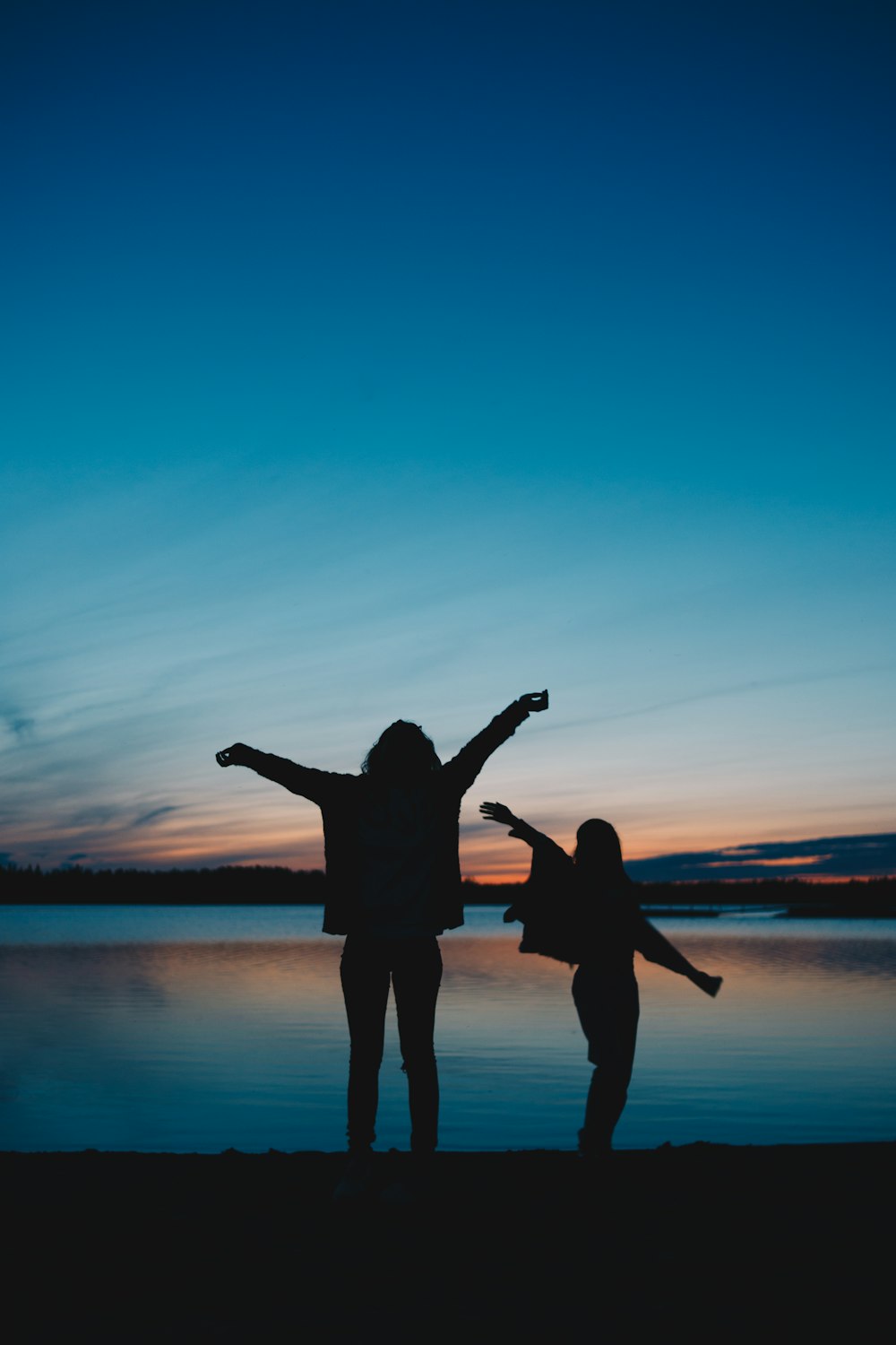 silhouette photography unknown persons standing outdoors