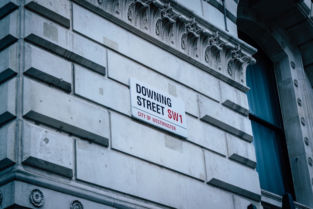 a street sign on the side of a building