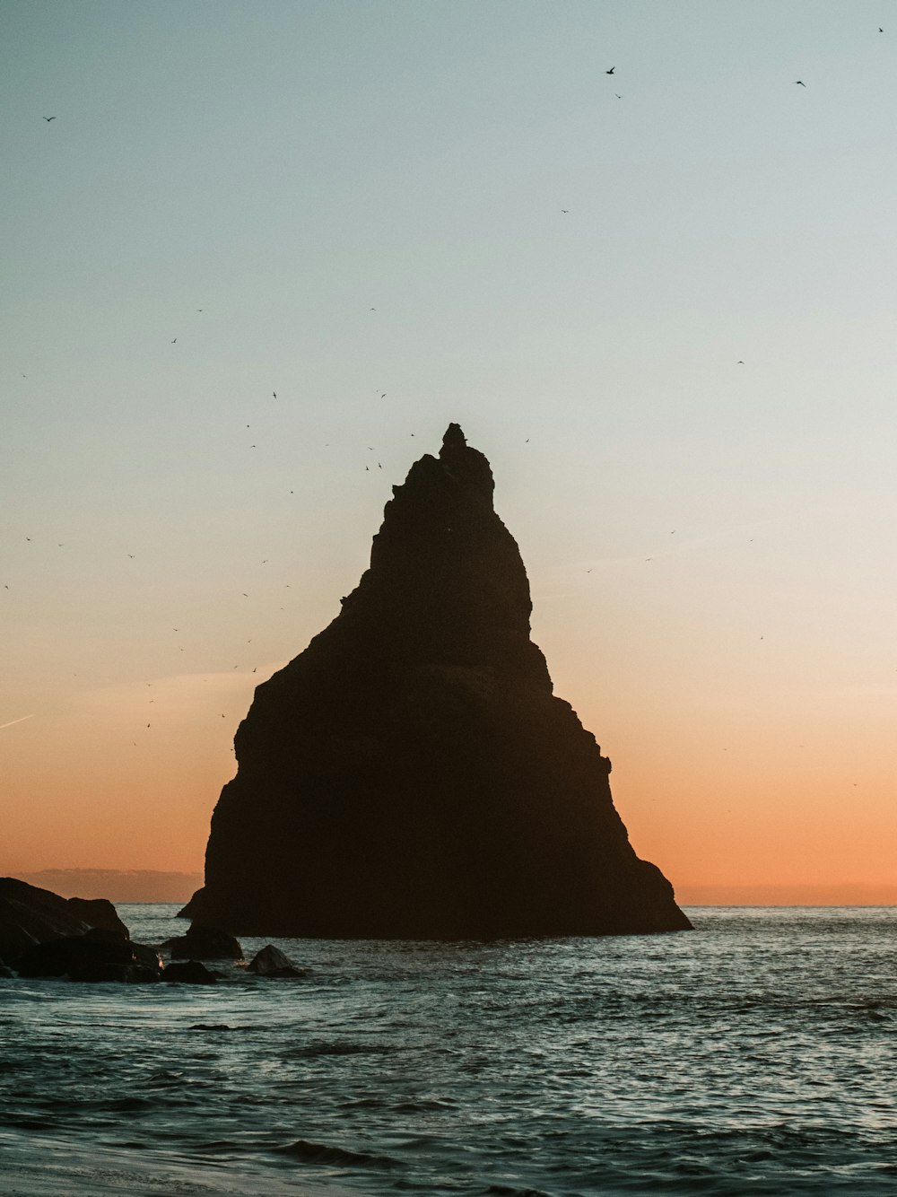 monolith during golden hour