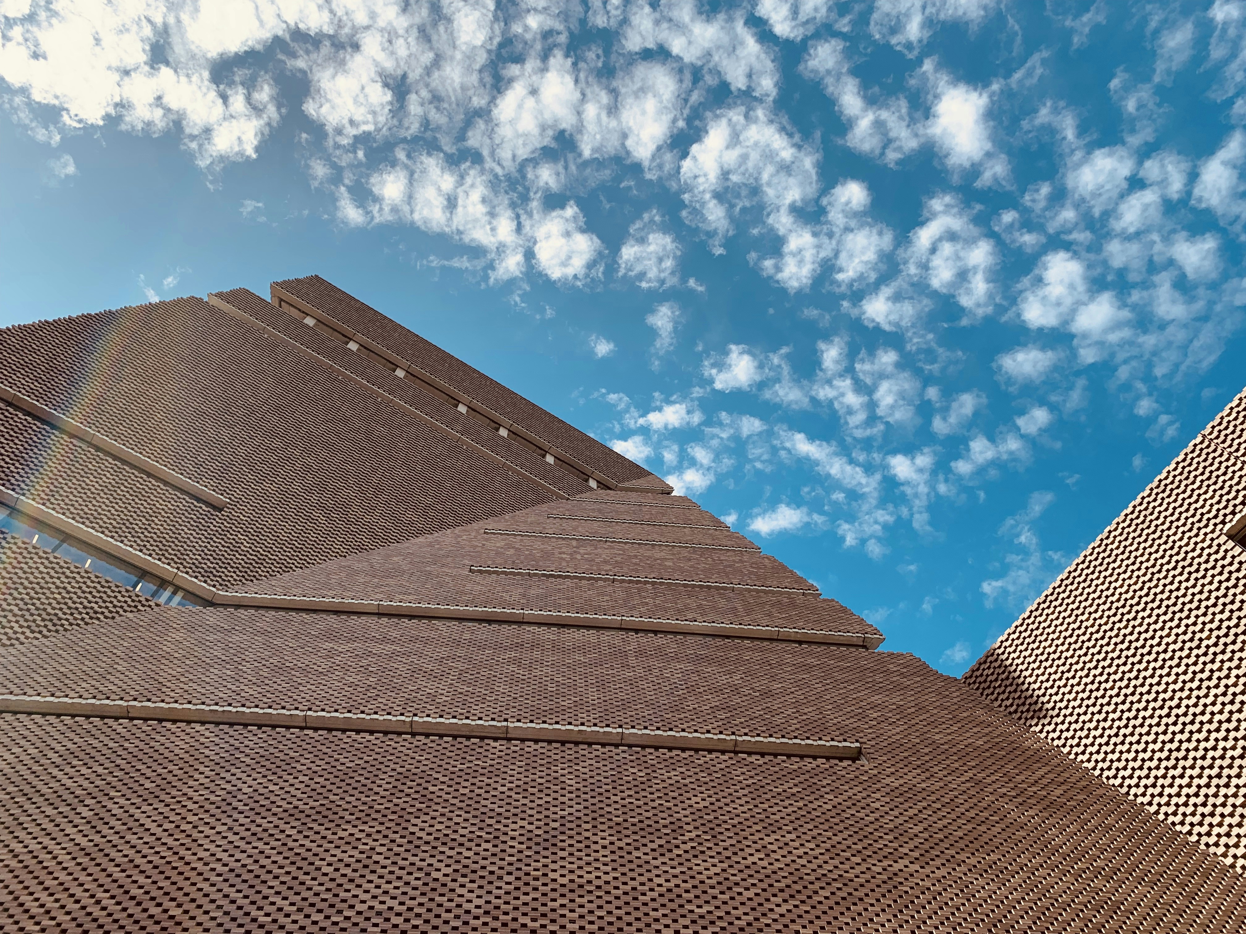 architectural photography of brown building