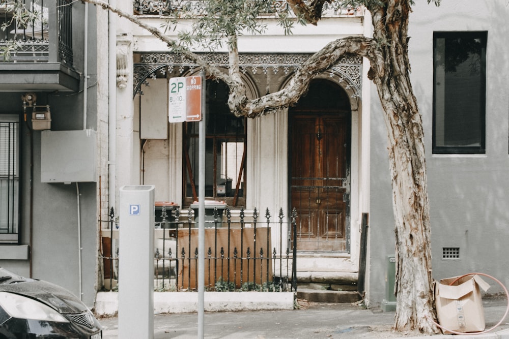 white and grey building