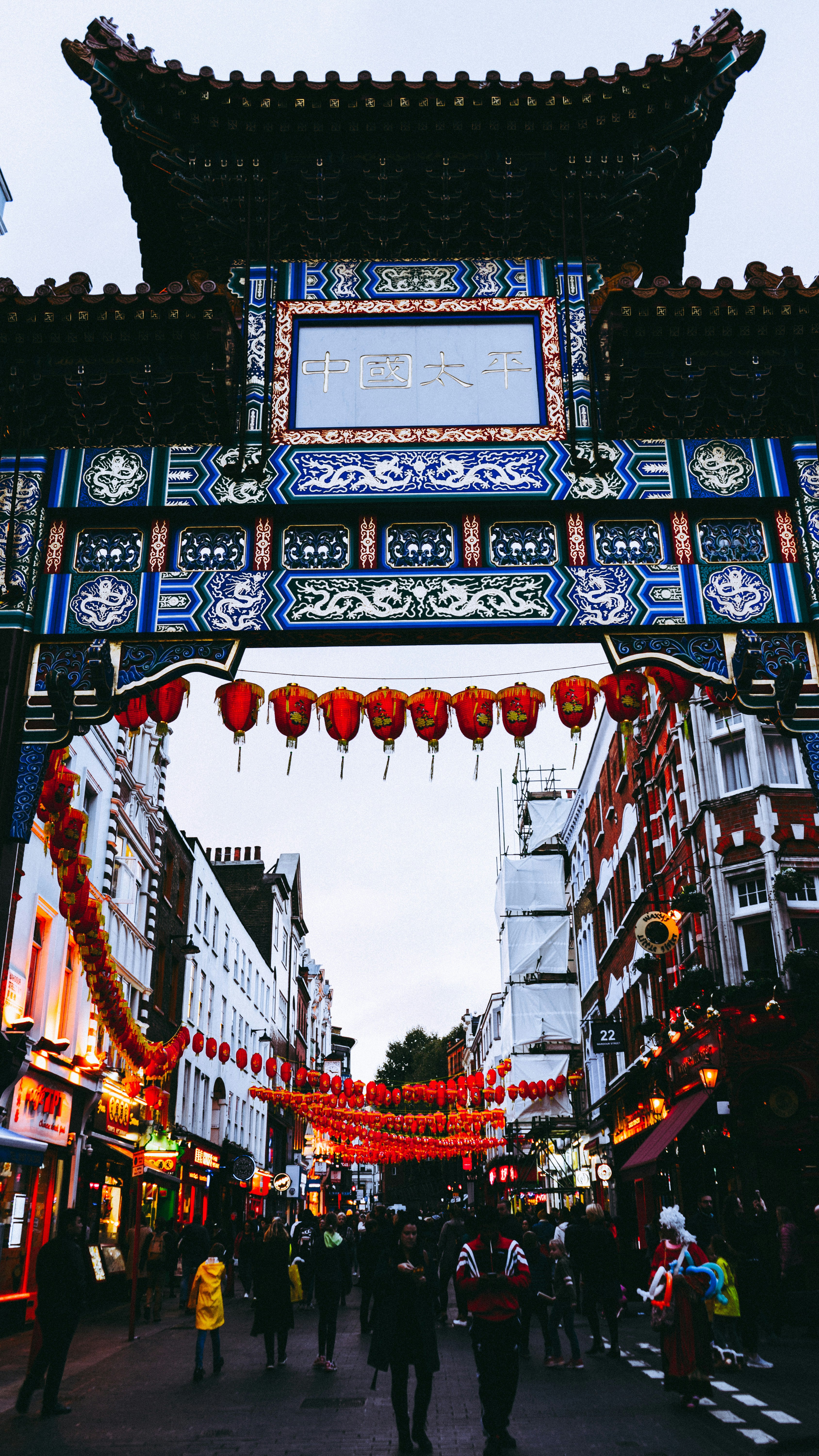 people walking near buildings