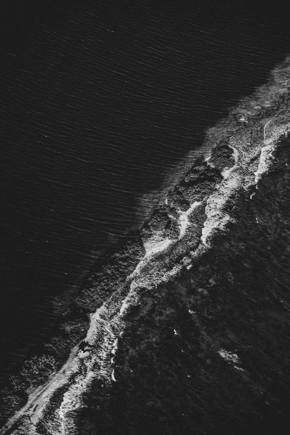 Photo aérienne de vague de mer