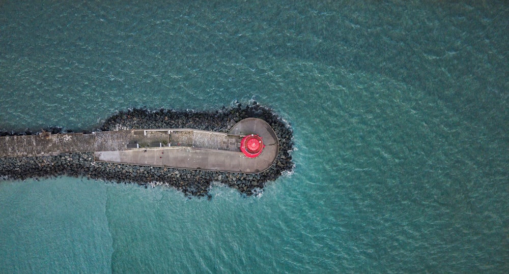 body of water in aerial photography during daytime