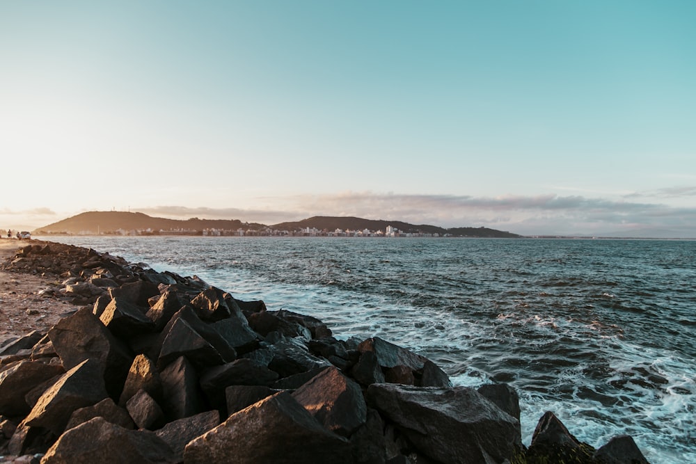 rocks near ocean