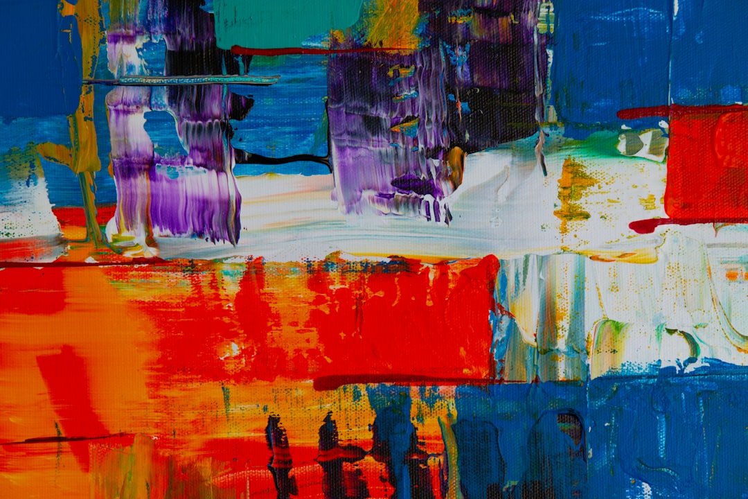 assorted-color abstract painting