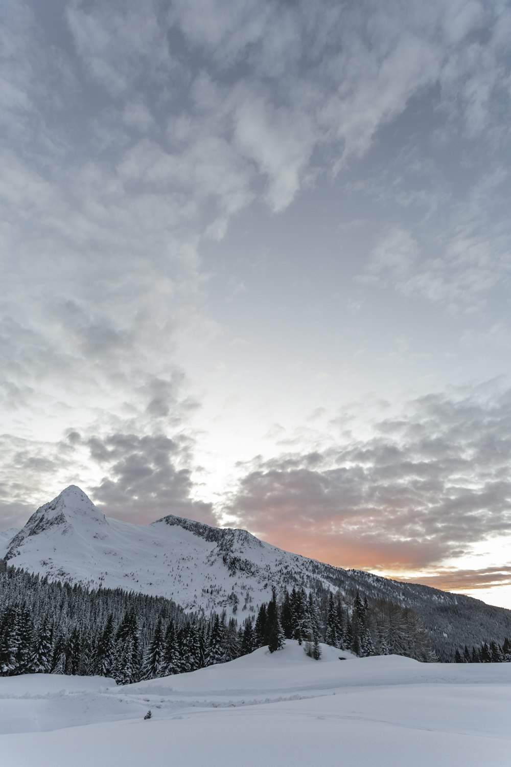 icy mountain scenery