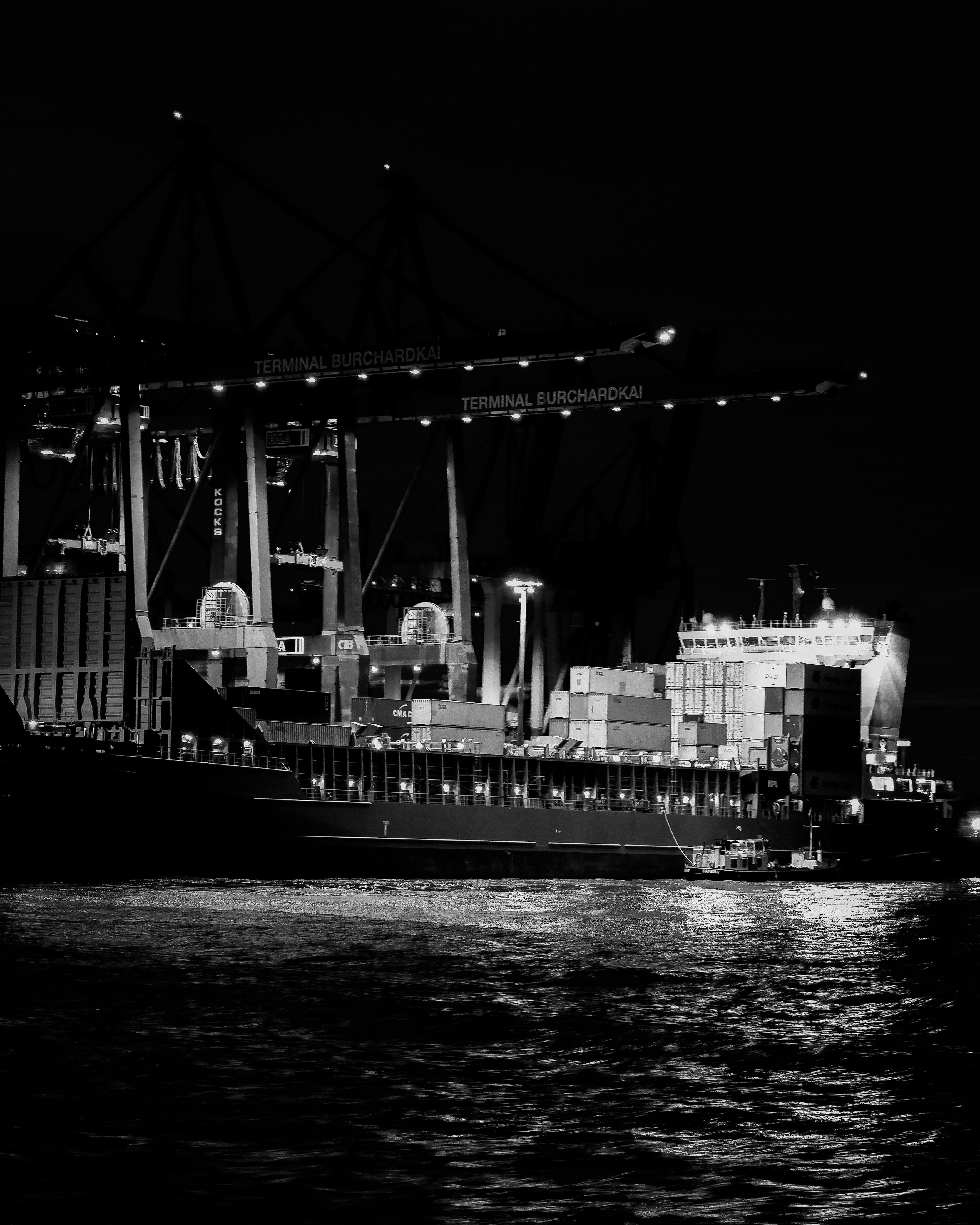 ship during night