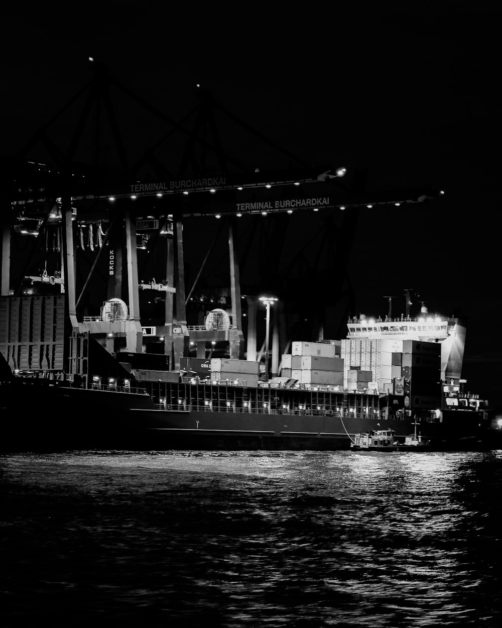 ship during night