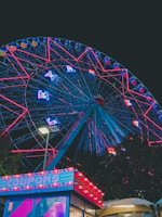 Ferris wheel during night
