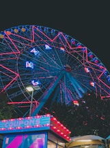 Ferris wheel during night