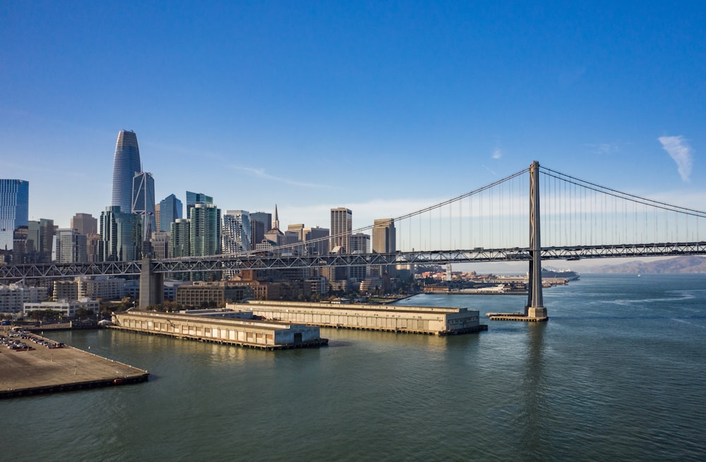 aerial view of bridge