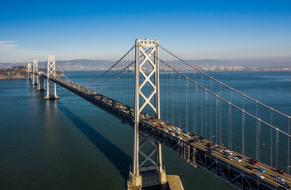 aerial view of bridge