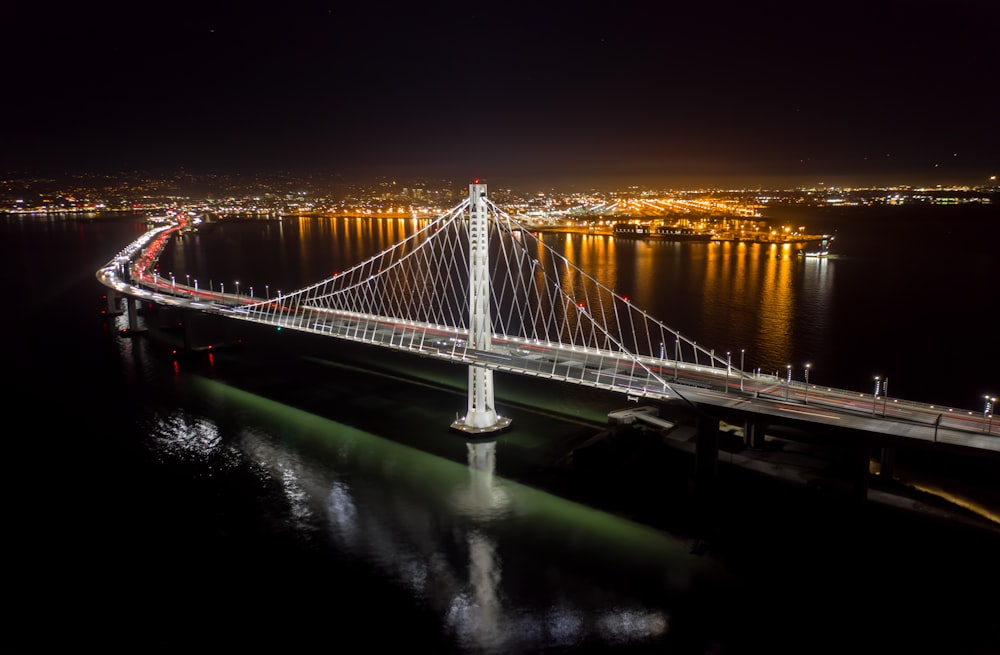 aerial view of bridge