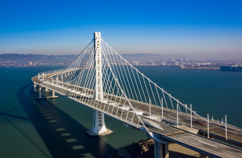 white concrete bridge