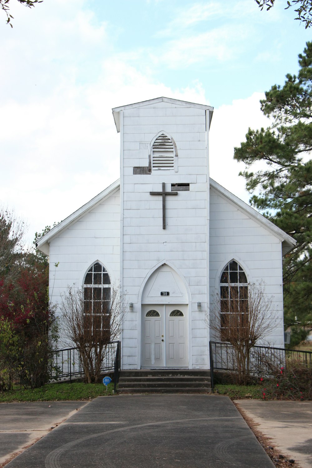 white painted church during daytime