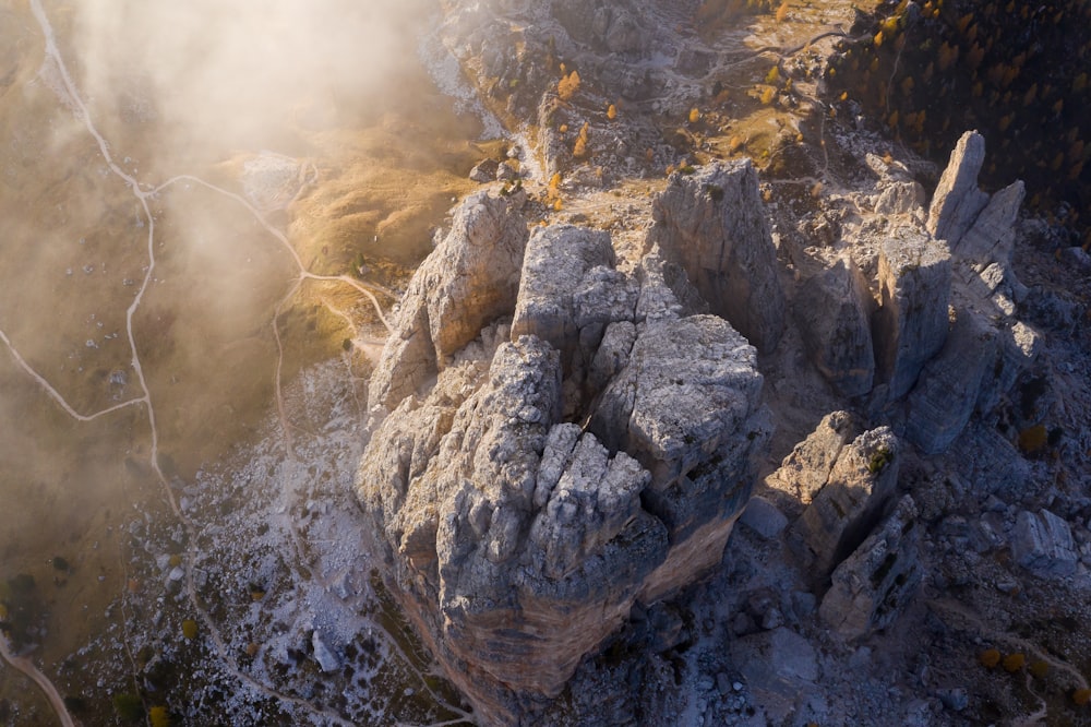 tp view of rock cliffs