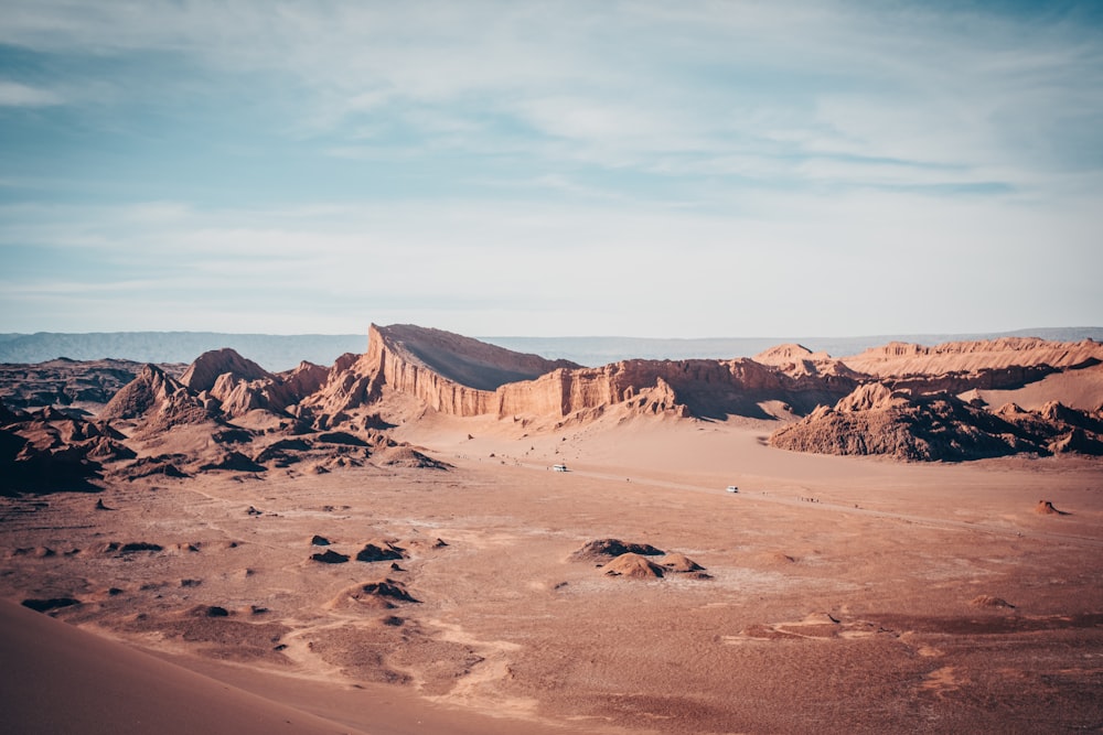 wide-angle photography of desert during daytime