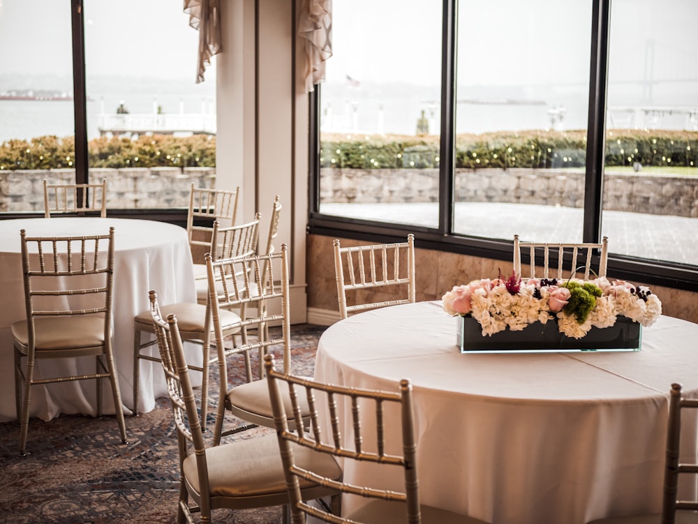 flowers on table