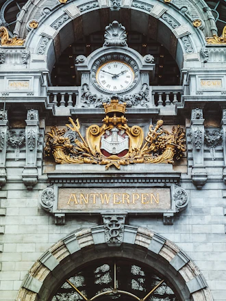 arch with clock