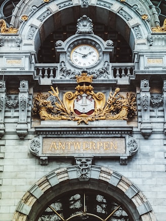 arch with clock