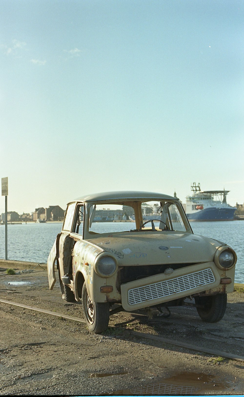 white car