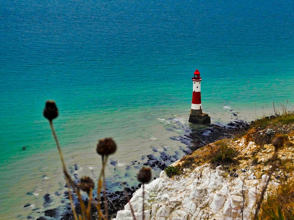 lighthouse near body of water