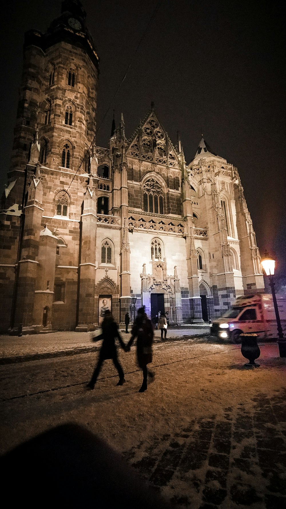 people near cathedral