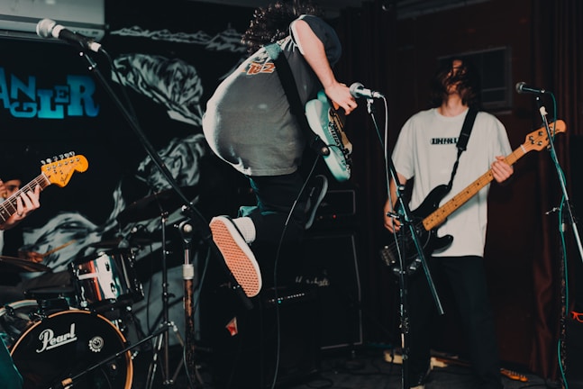 A dynamic scene from a live performance captured beautifully.