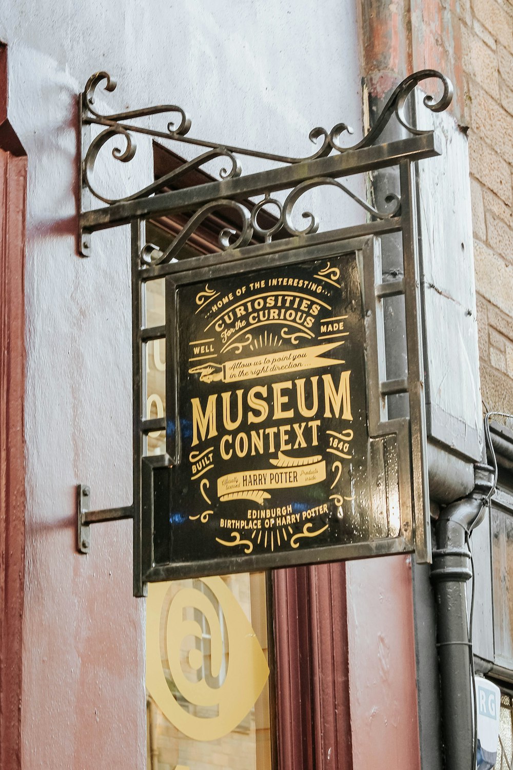 Museum Context signage mounted on wall