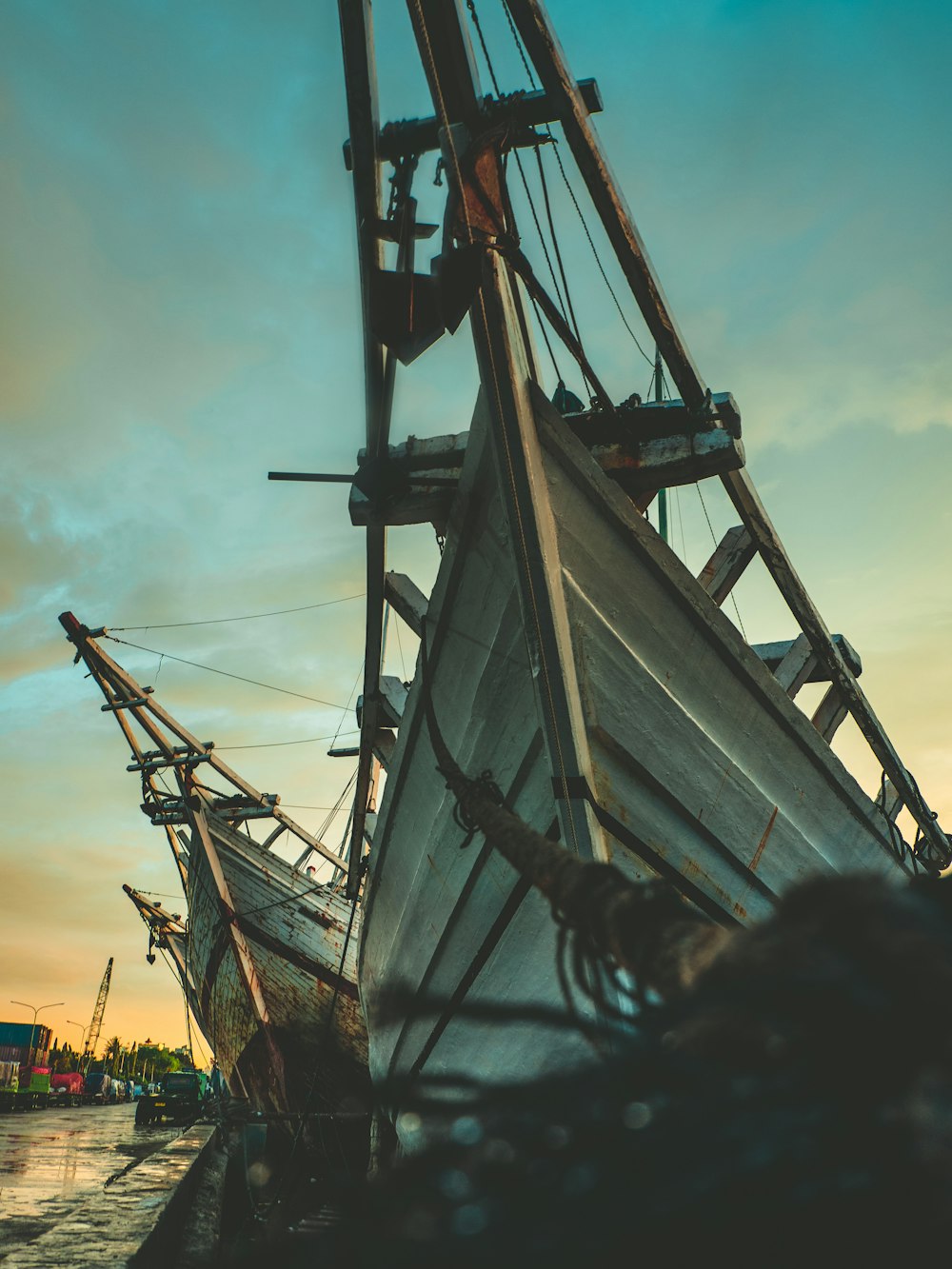 Segelboote am Pier