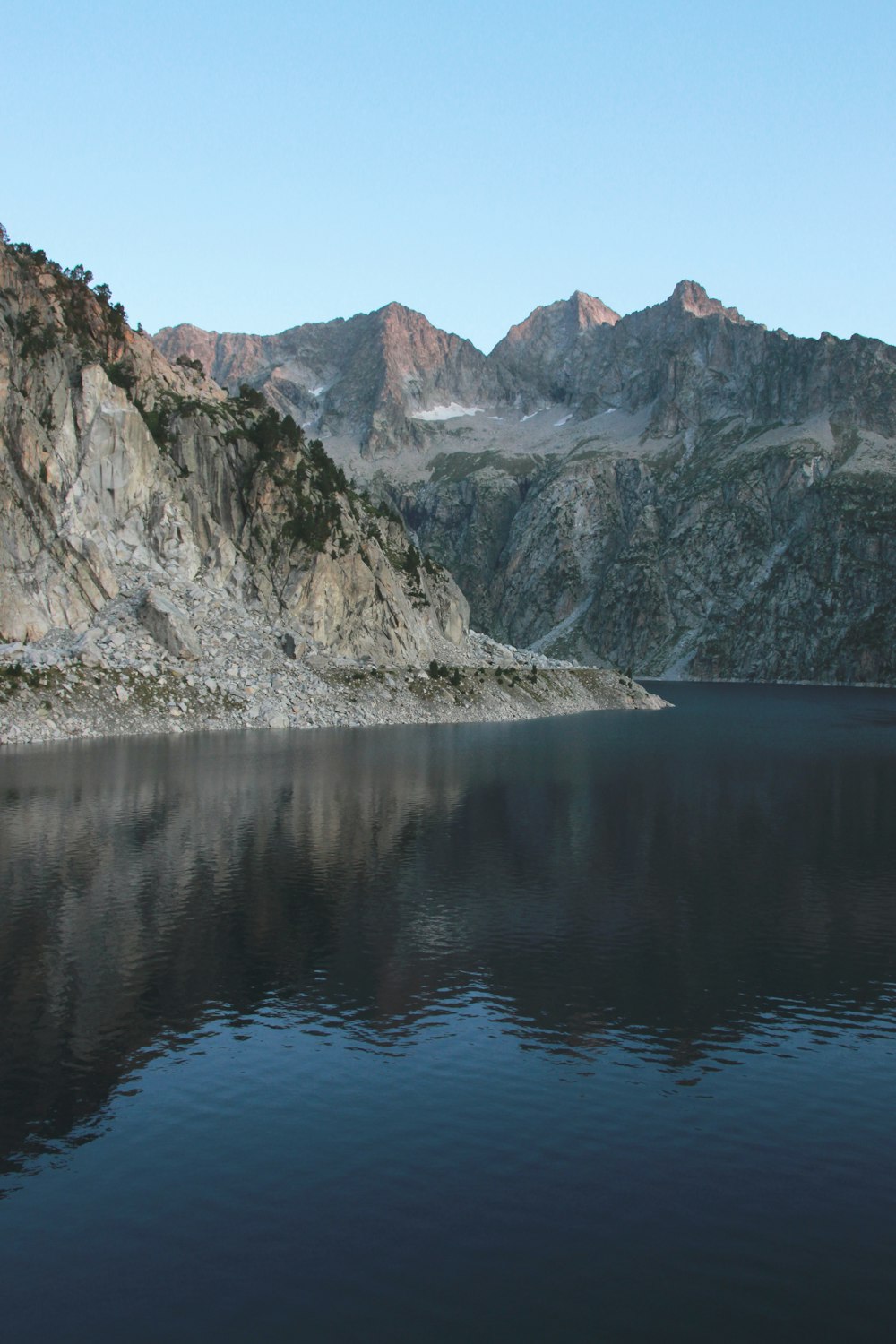 lake near mountains