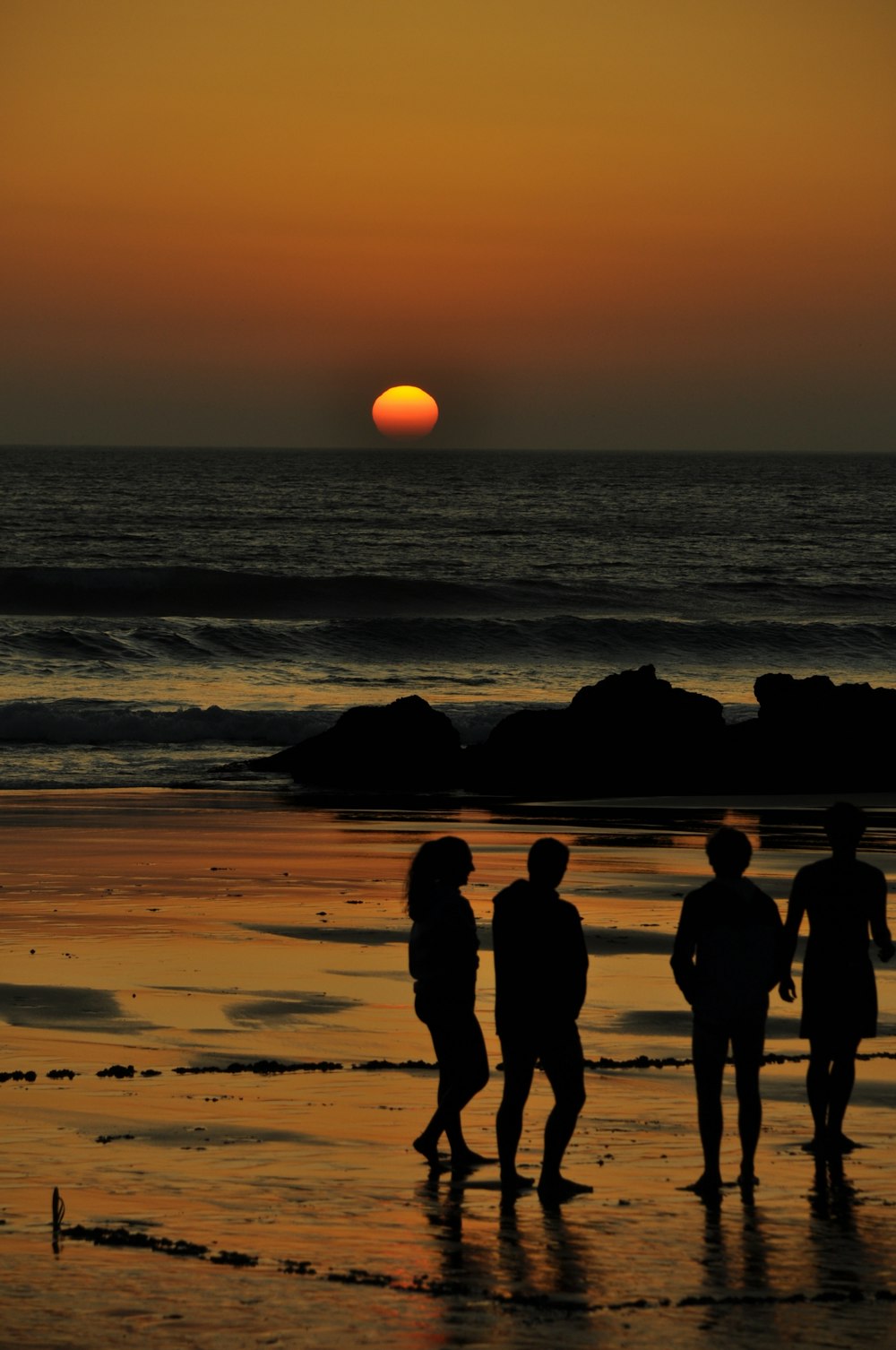 people at beach