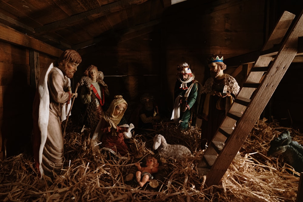 The Nativity figurines