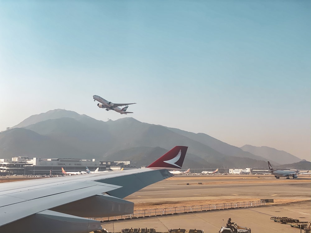 airplanes on runway during daytime