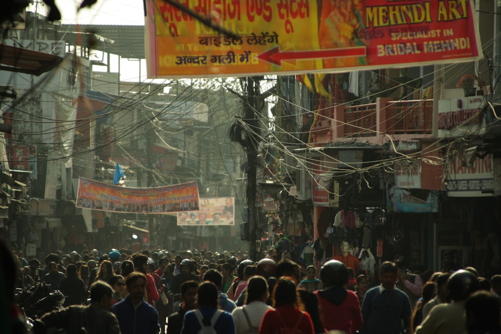 people near buildings