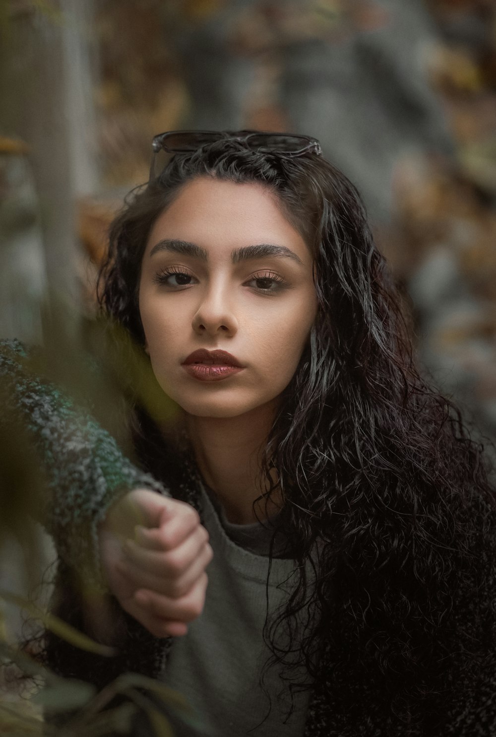 shallow focus photo of woman in black jacket