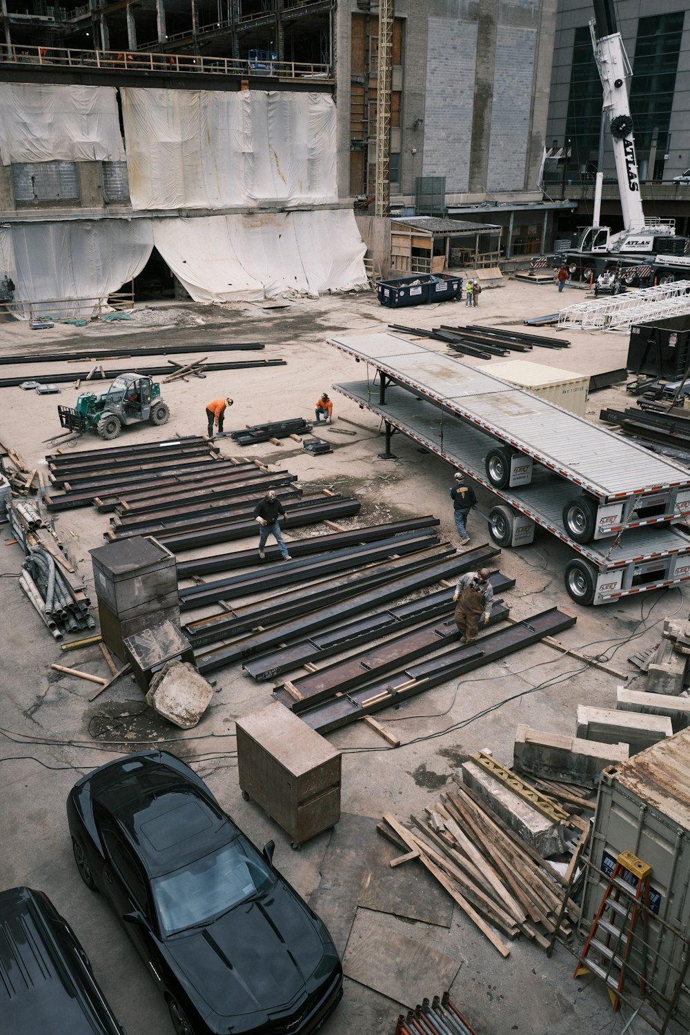 construction workers on site