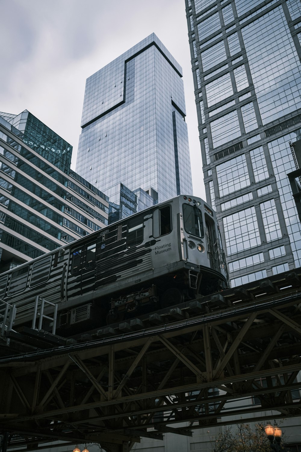 gray train on track