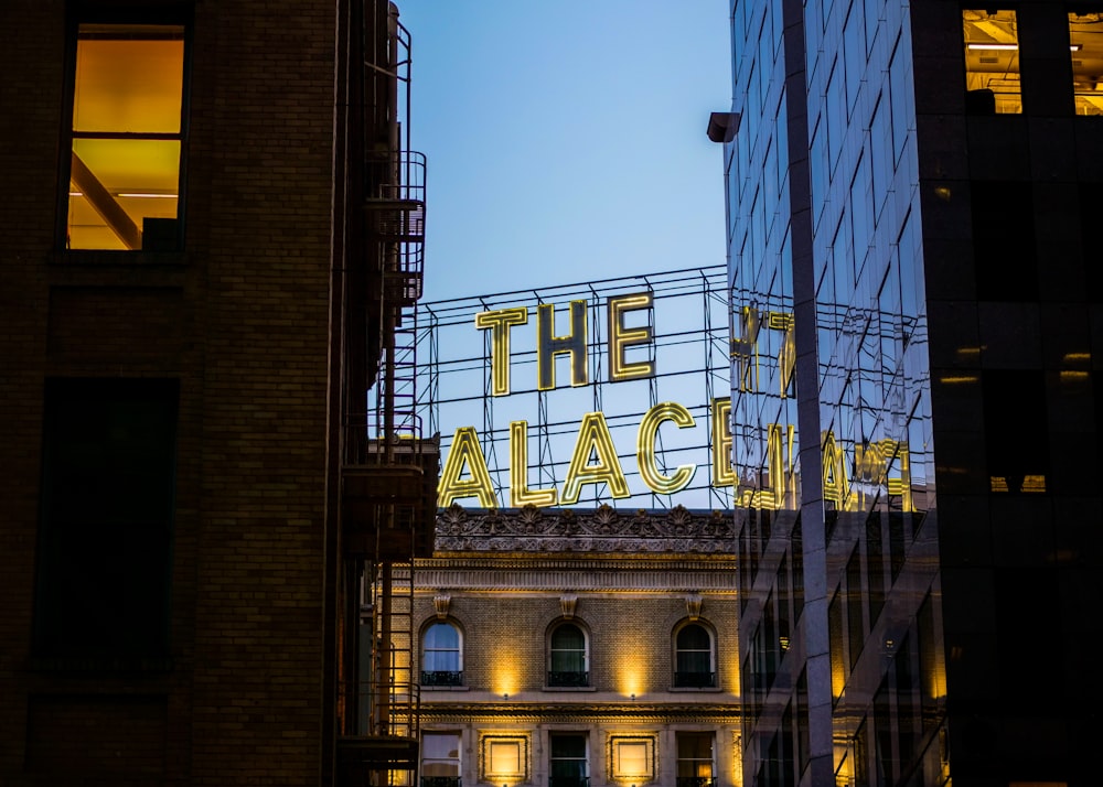 The Palace sign