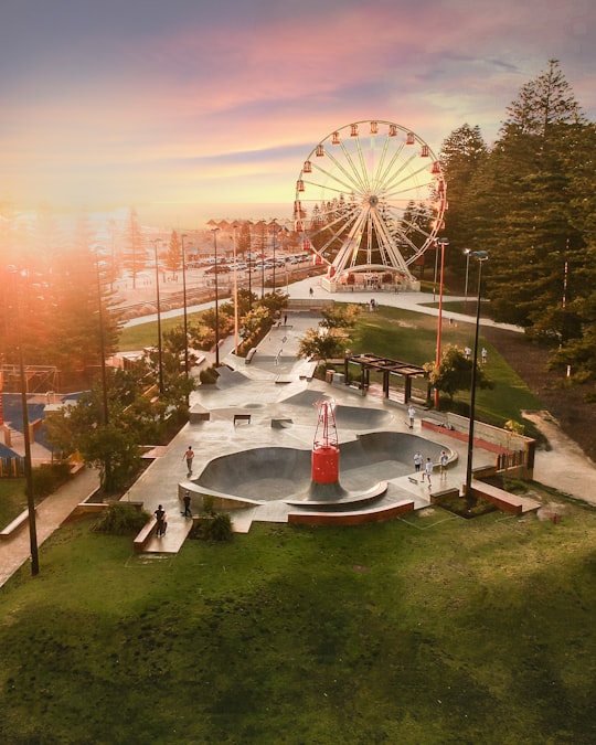 aerial view of park in Fremantle WA Australia