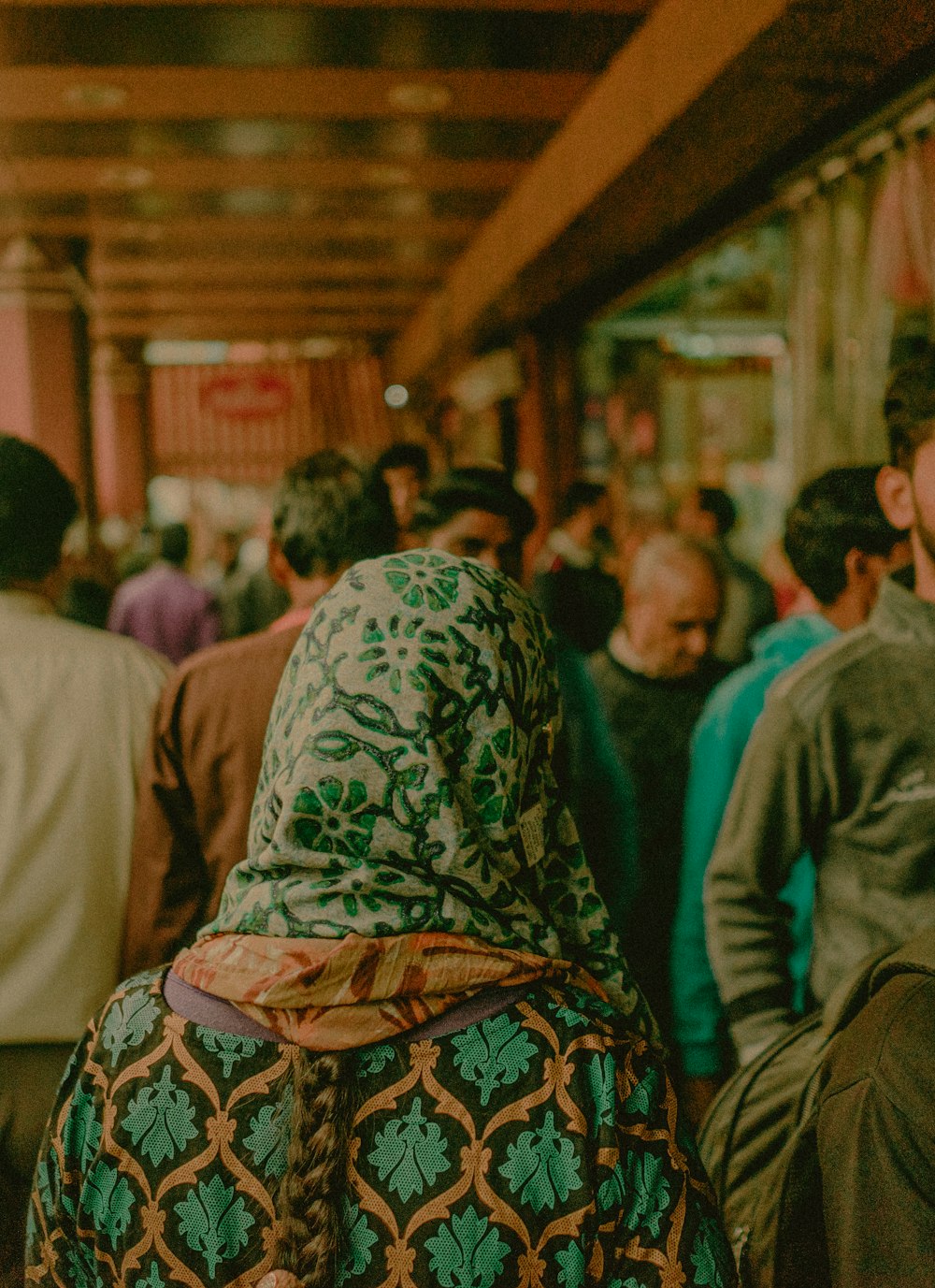 selective focus photography of walking crowd