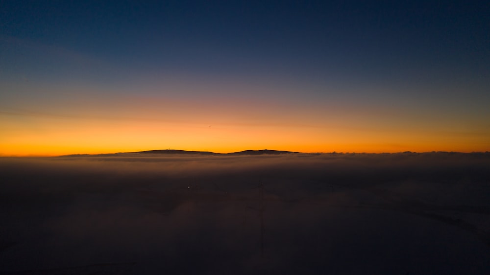 clear sky during golden hour