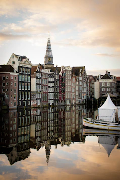Maisons et quartier typique d Amsterdam centre historique